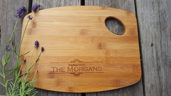 Beautiful customized wood cutting board